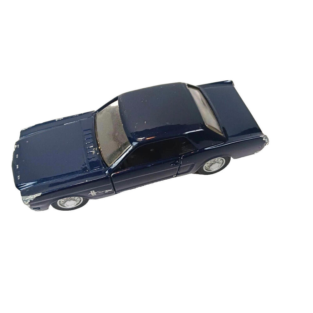 Maisto 1965 Ford Mustang Toy Car‎ 1:39 Scale Dark Navy Blue Flaws